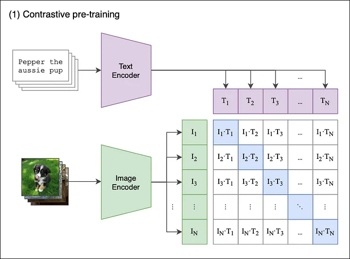 Contrastive pre-training architecture