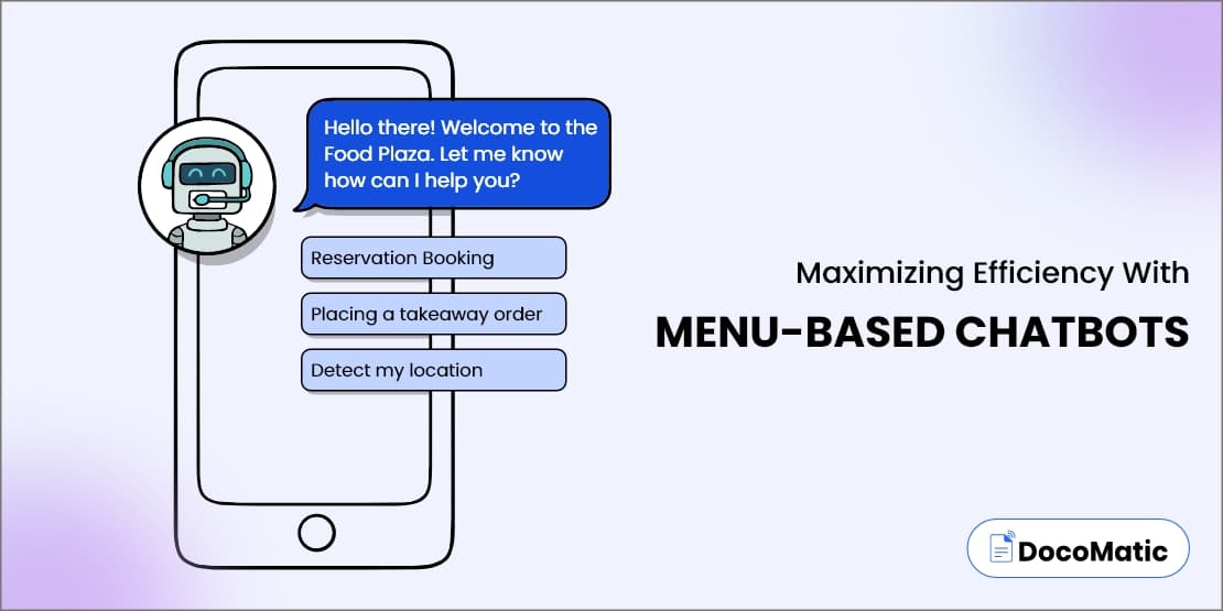 Menu-based chatbots