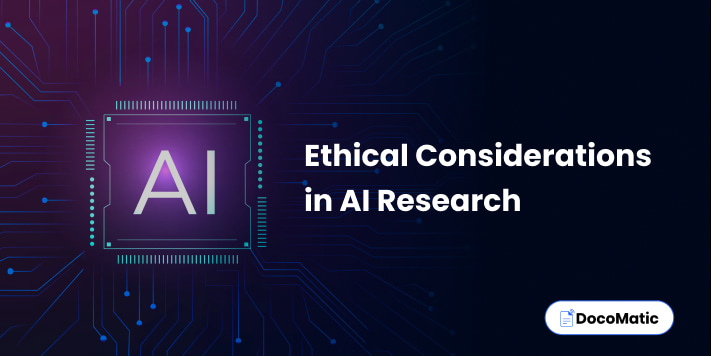 Ethical considerations in AI research